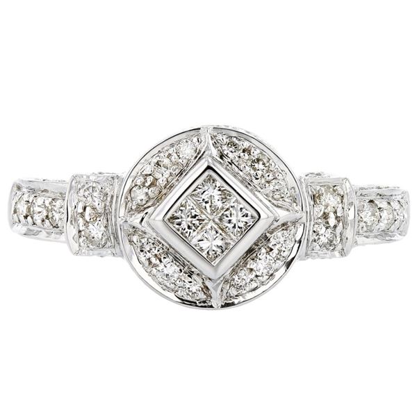 18K White Gold 0.75ctw Diamond Ring