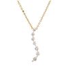 Image 1 : 14K Yellow Gold 0.15ctw Diamond Drop Pendant