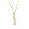 Image 2 : 14K Yellow Gold 0.15ctw Diamond Drop Pendant