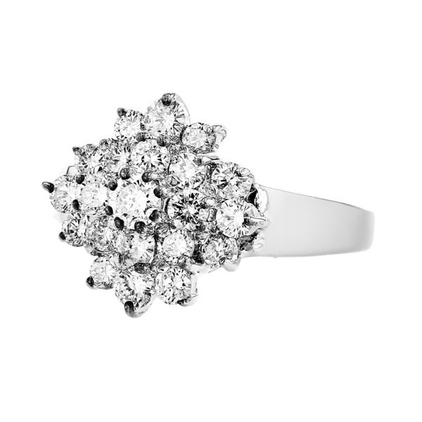 14K White Gold 0.85ctw Diamond Unity Ring