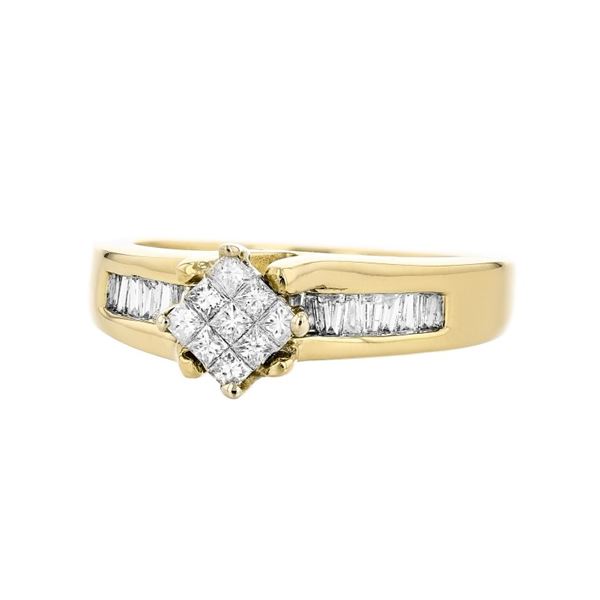 14K White Gold 0.80ctw Diamond Ring