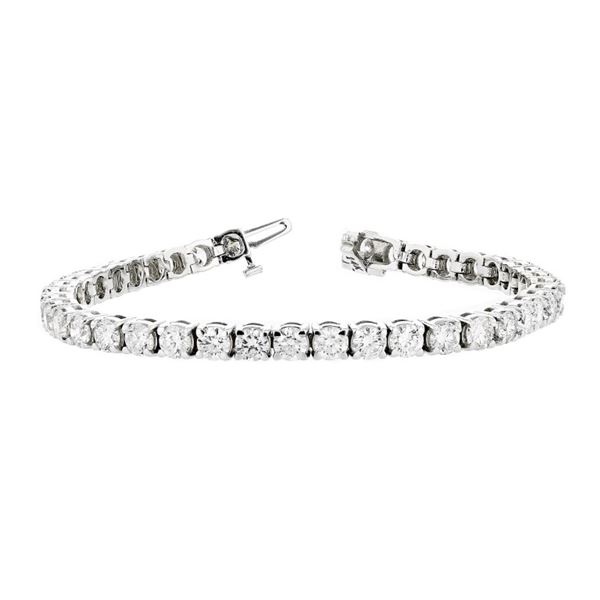 14K White Gold 10.00ctw Diamond Tennis Bracelet