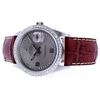 Image 3 : Rolex DateJust Slate String 1.50ct Diam 36 Leather