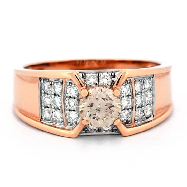 18K Rose Gold 1.14ct Fancy Diamond Ring