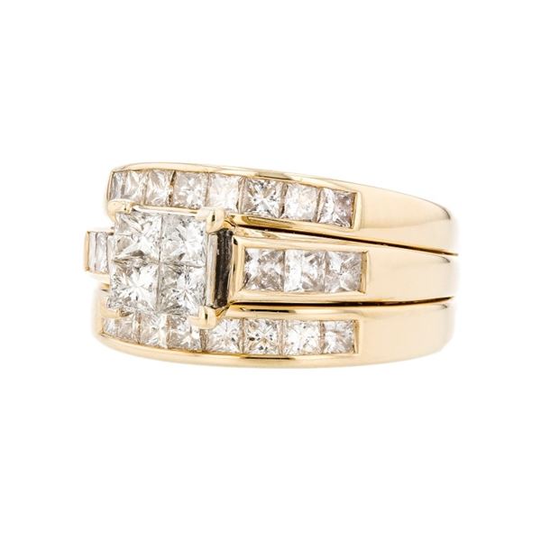 14K Yellow Gold 1.60ctw Diamond Ring