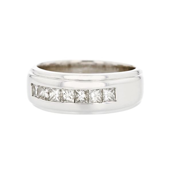 14K White Gold 0.60ctw Diamond Ring