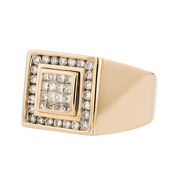 14K Yellow Gold 1.40ctw Diamond Ring