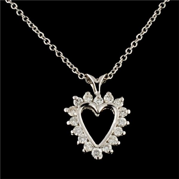 14K Gold 0.30ctw Diamond Pendant