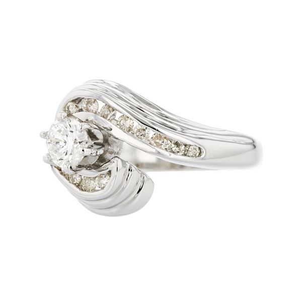 14K White Gold 0.80ctw Diamond Ring