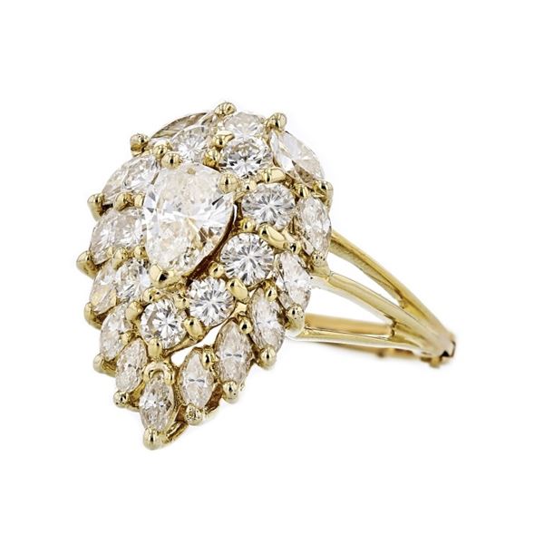 18K White Gold 3.15ctw Diamond Ring