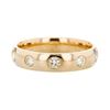 Image 2 : 14K Yellow Gold 0.45ctw Round Diamond Band