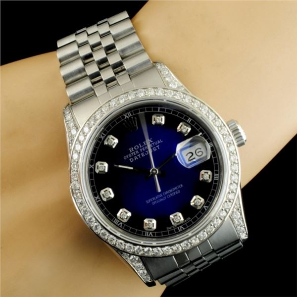 Rolex DateJust 1.50ctw Diamond 36MM Wristwatch
