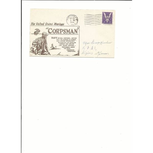 Portsmouth, VA - First Day Cover - U.S. Marine Corpsman - 1944
