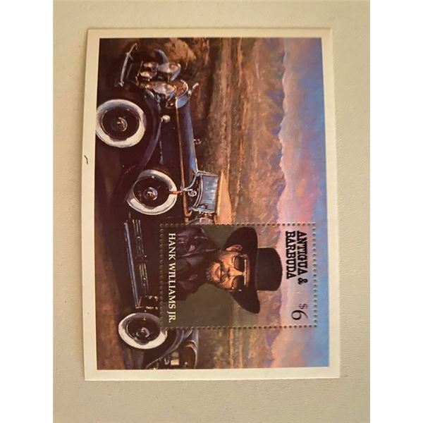1994 Hank Williams Jr Antigua and Barbuda stamp sheet