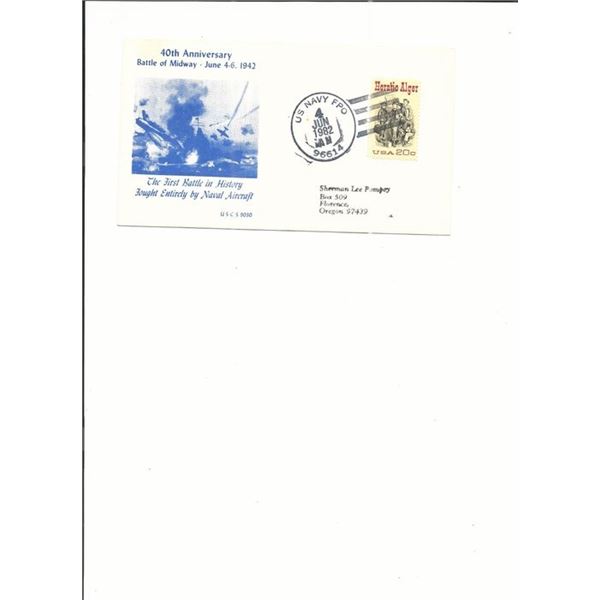 U.S. Navy FPO - First Day Cover - 40th Anniversary Battle of Midway - 1982