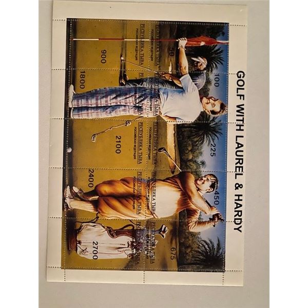 1995 Laurel and Hardy stamp sheet