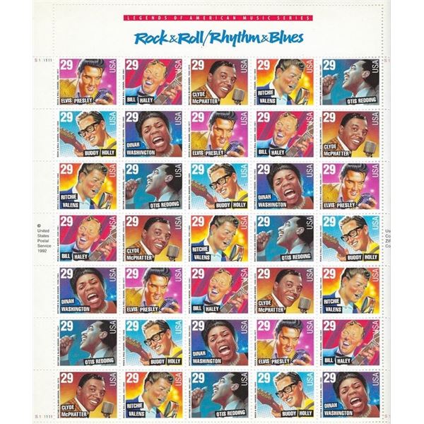 Rock & Roll Rhythm & Blues Stamps