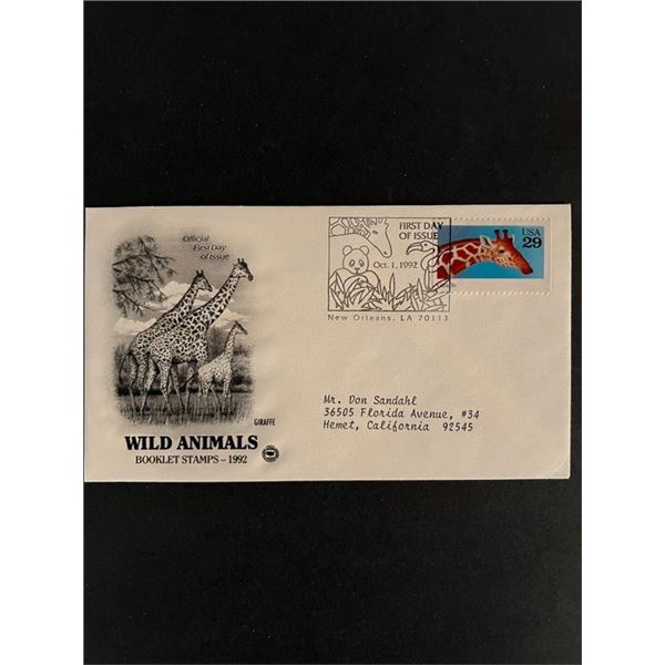 Wild Animals First Day Cover