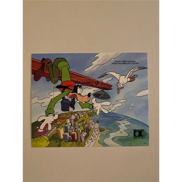 1992 Gambia Disney souvenir sheet