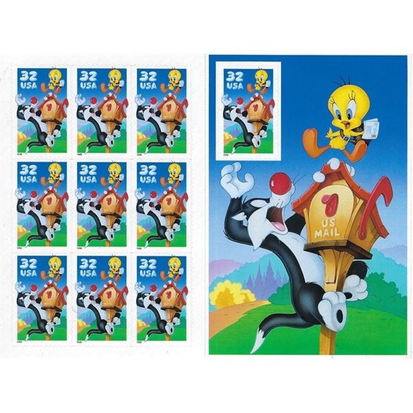 Sylvester and Tweety Stamp Sheet