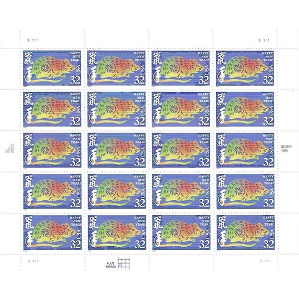 Chinese New Year, Year of the Rat Stamps