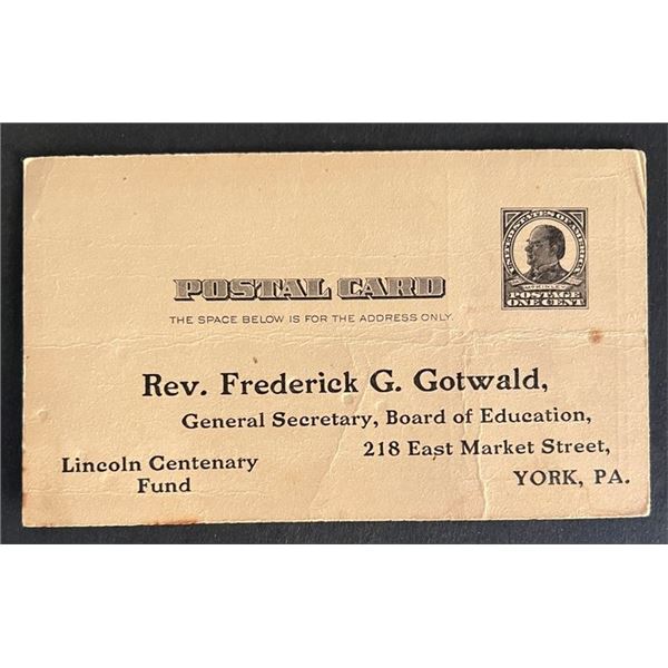 United States 1900s post card