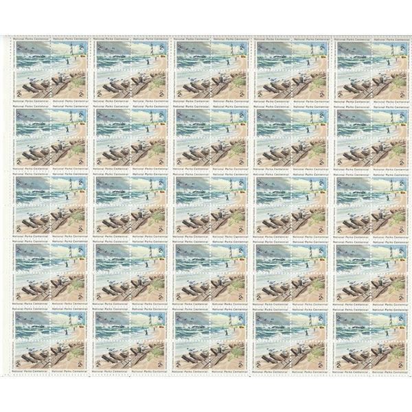 National Parks Centennial Lighthouses Stamp sheet