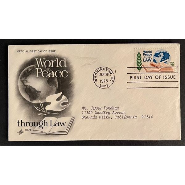 World Peace First Day Cover