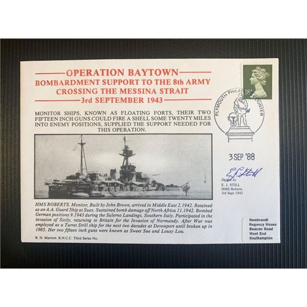 E J Still signed first day cover