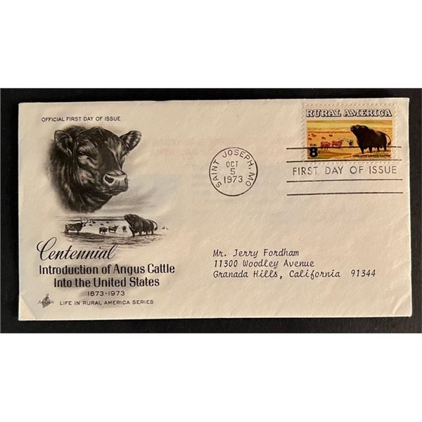 Introduction of Angus Cattle First Day Cover