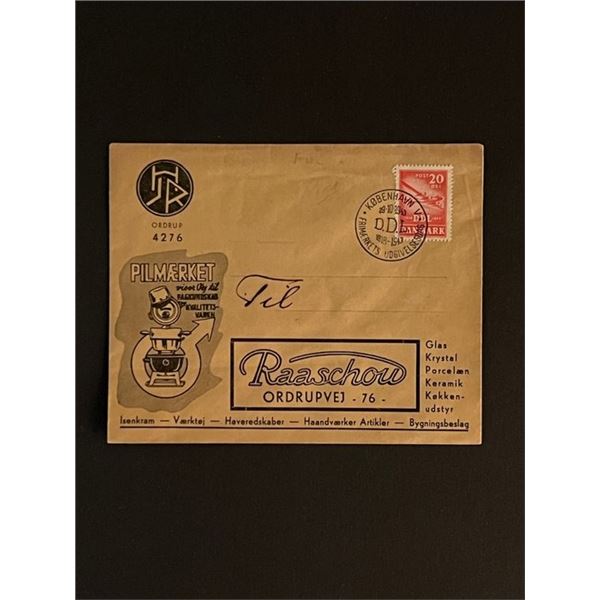1943 Denmark Stamped Envelope