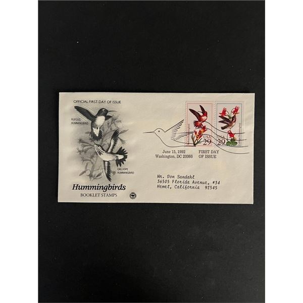 Hummingbirds First Day Cover