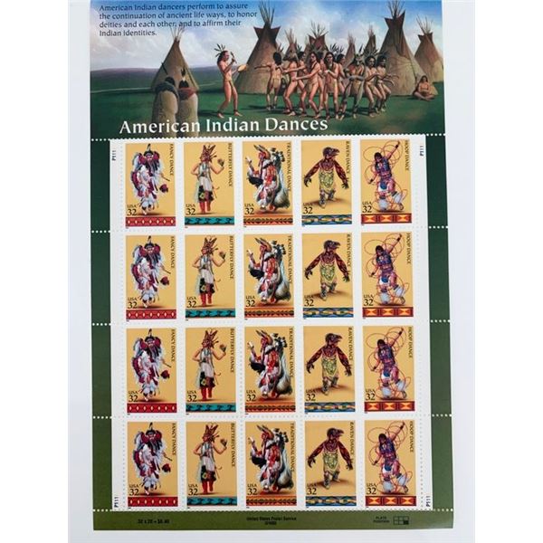 1996 32c American Indian Dances, #3072