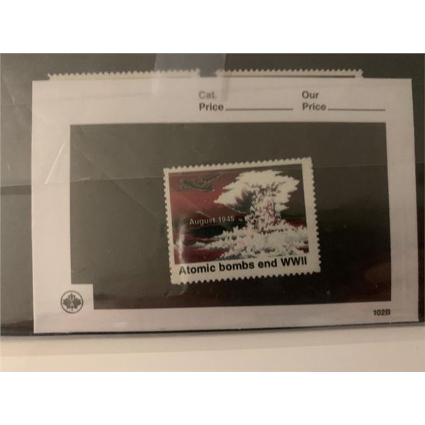 Atomic Bombs End WWII stamp- rare