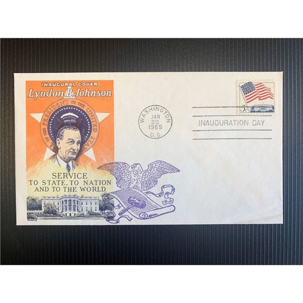 Lyndon B Johnson inaugurational first day cover