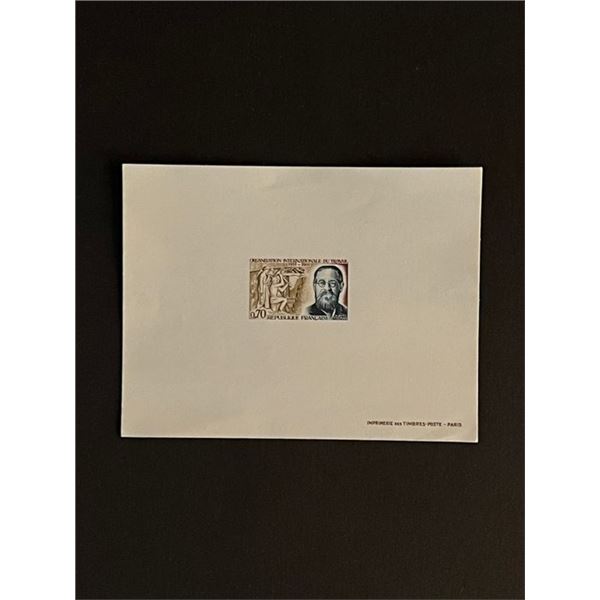 Vintage France Stamped Card