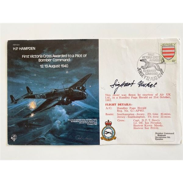 WWII First Victoria Cross Awarded to Bomber Command Commemorative Cover 1982