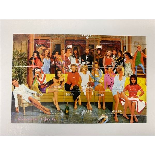 Covergirls collectors  Liberian stamp set