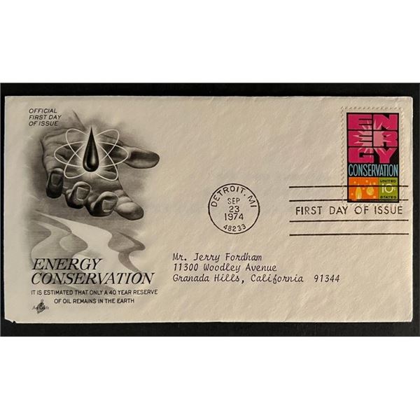 Energy Conservation First Day Cover