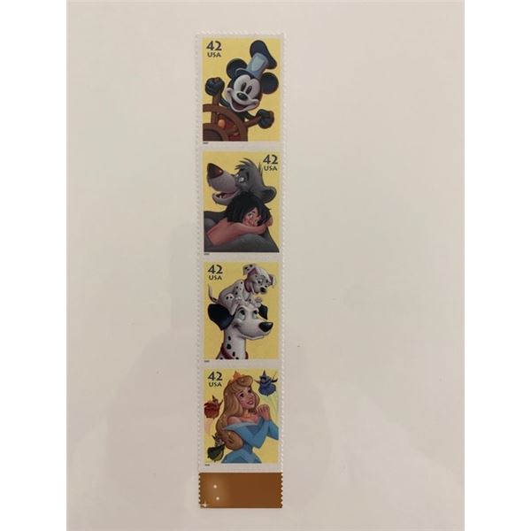 2008 42c The Art of Disney: Imagination Stamp Strip