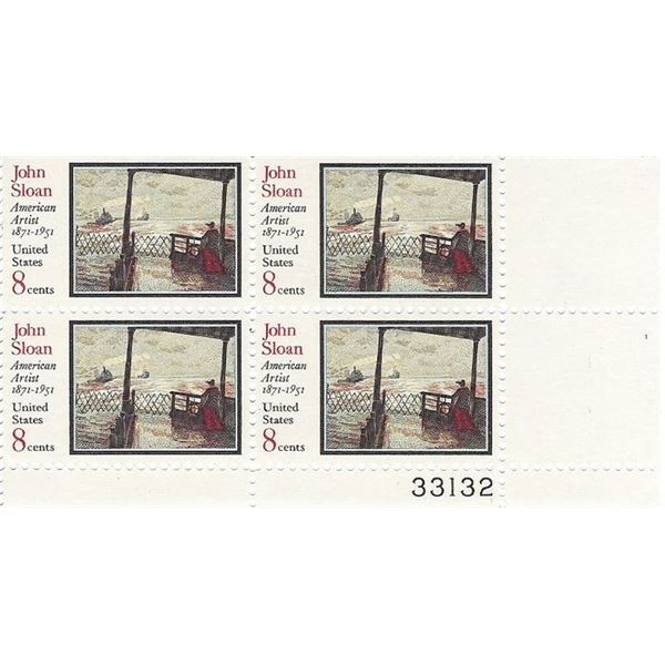 John Sloan Plate Block