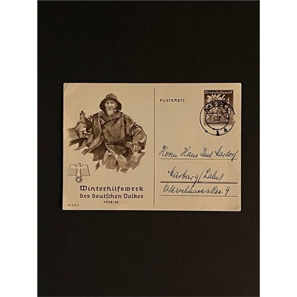1938 Germany Stamped Postacard