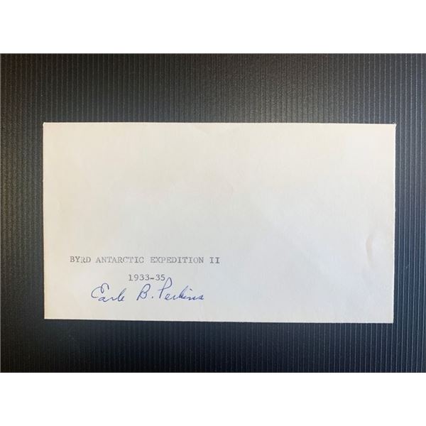 Earle B Perkins signed first day cover