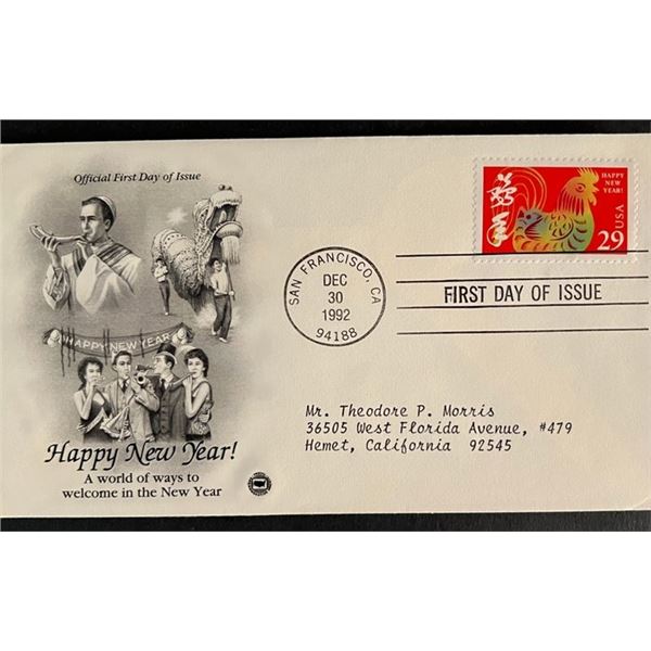 Happy New Year First Day Cover