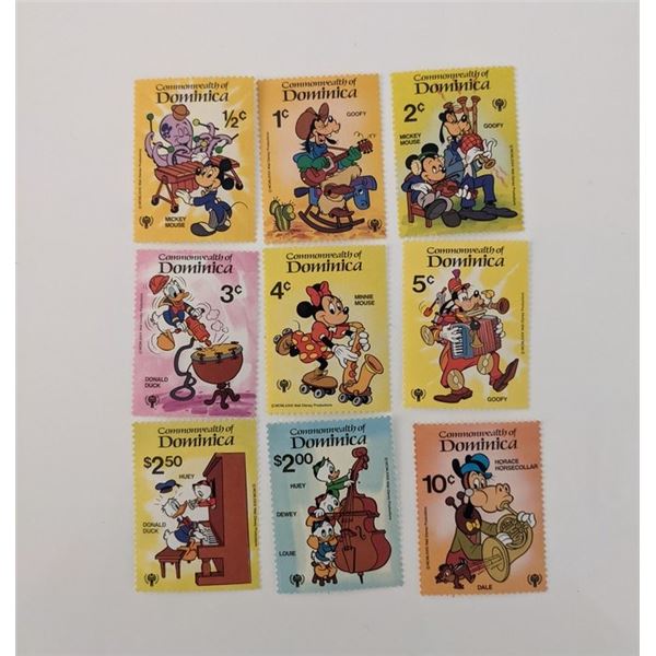 Dominica Disney Stamp Set