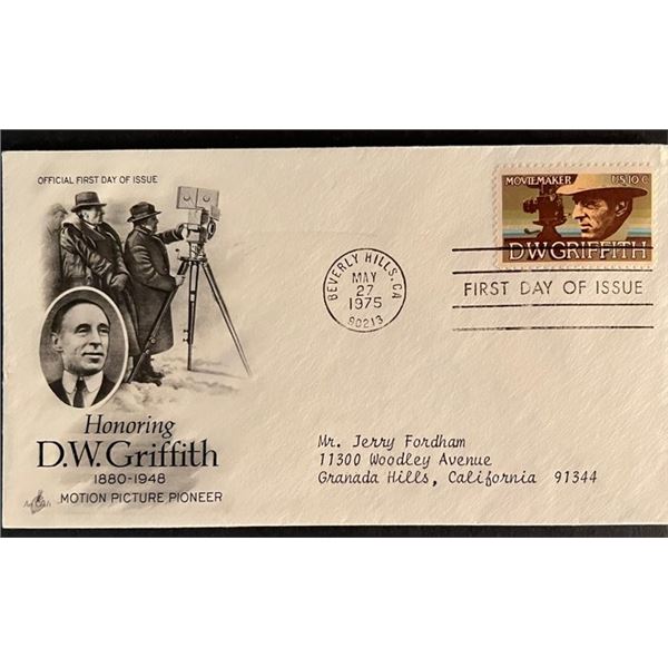 D.W. Griffith First Day Cover
