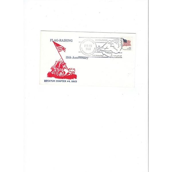 Iwo Jima Flag-Raising 35th Anniversary - First Day Cover - 1980