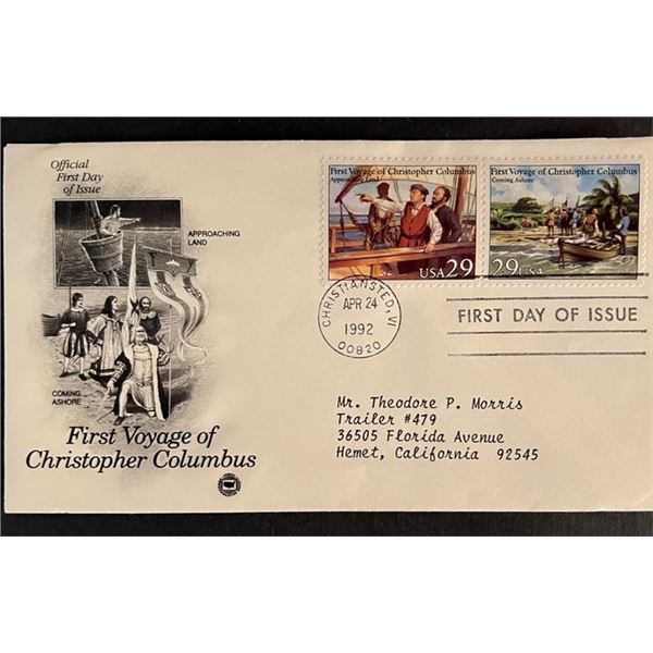 Voyage of Christopher Columbus First Day Cover