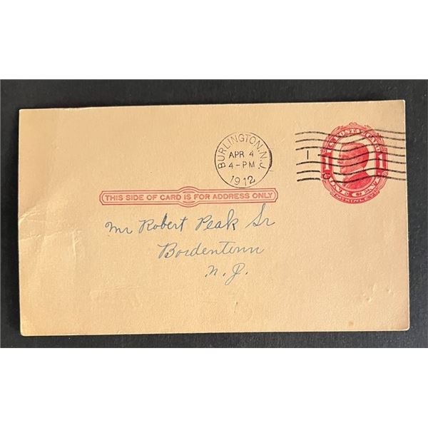United States 1912 post card