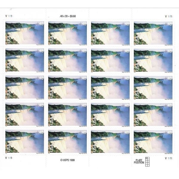 Niagara Falls USA Stamp Sheet